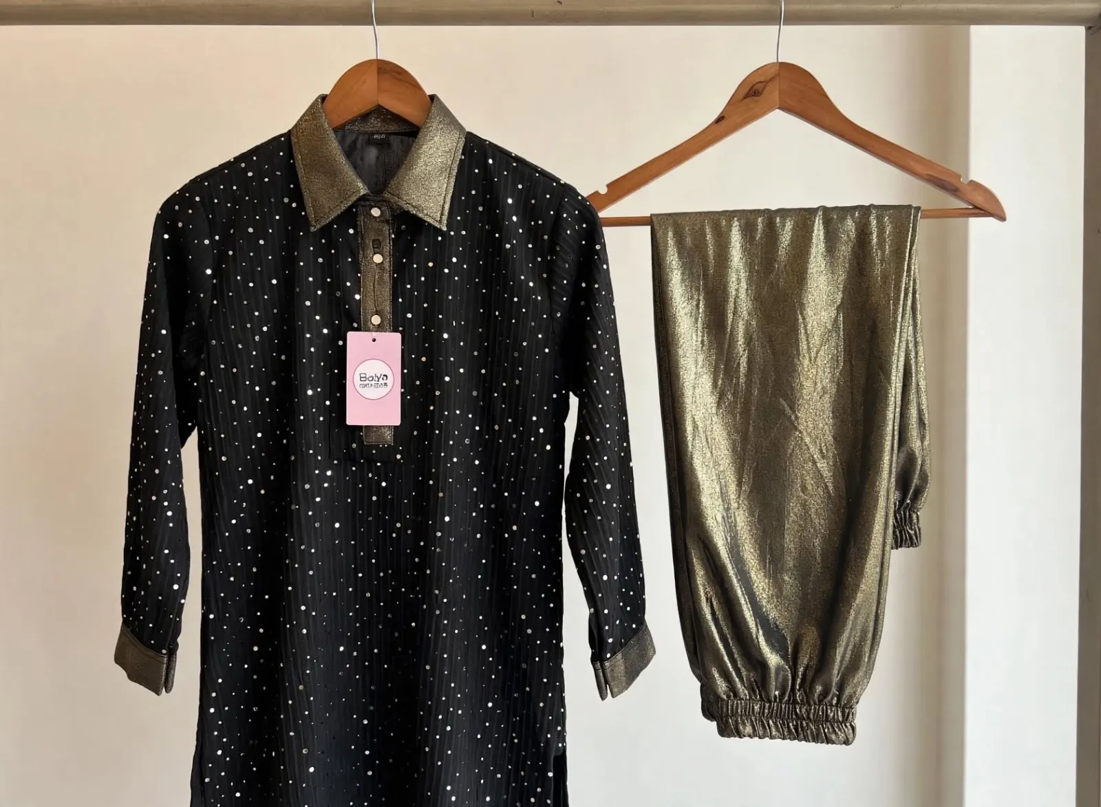 Black sequence dress 