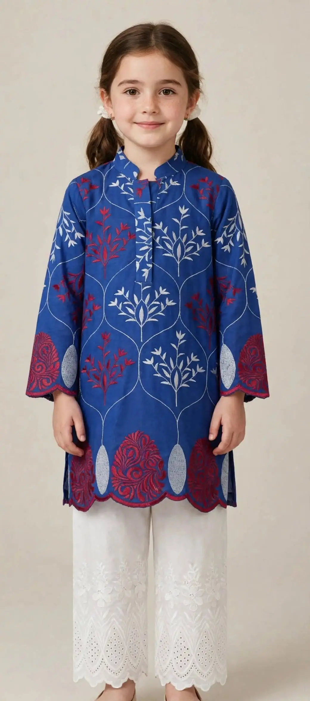 Sable Embroidered Kurta